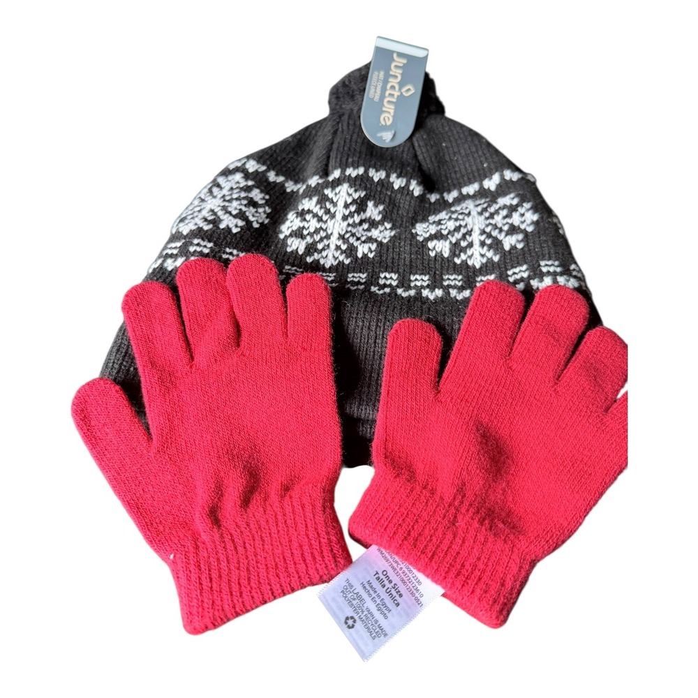 Juncture/universal thread Beanie and Glove Set Unisex One Size NWT